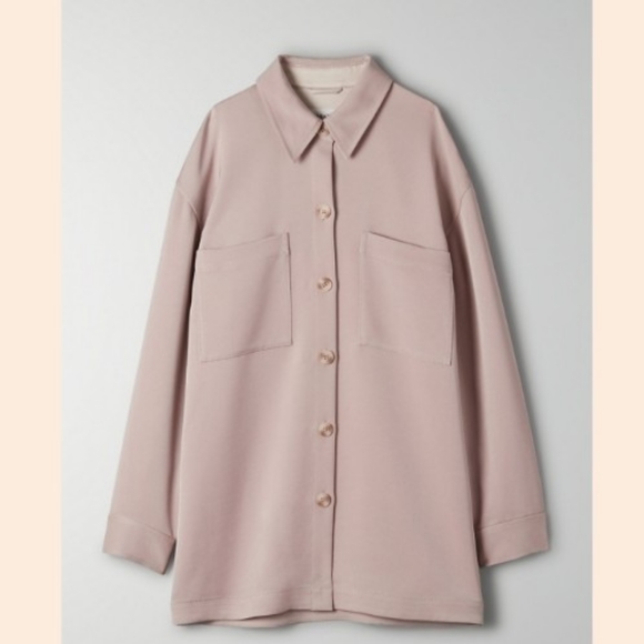 Aritzia Babaton Borna Jacket in Fawn Pink Colour - Picture 3 of 4